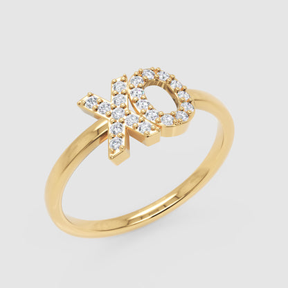 Diamond Xo Hugs And Kisses Ring - Five