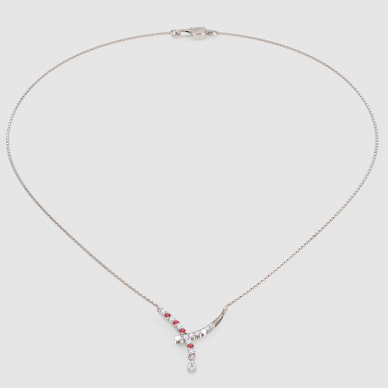 White Gold Diamonds With Coloured Gemstone Accents. - Nine