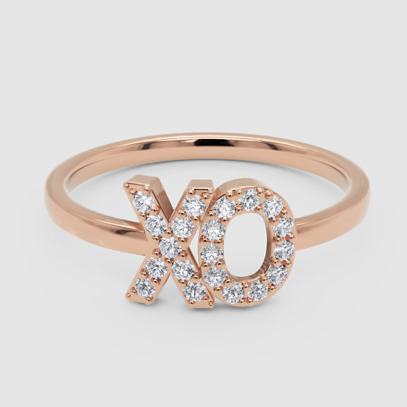 Diamond Xo Hugs And Kisses Ring - Six