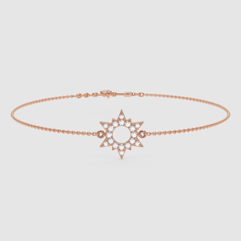 Starburst Halo Bracelet With Pav Crystals - Seven
