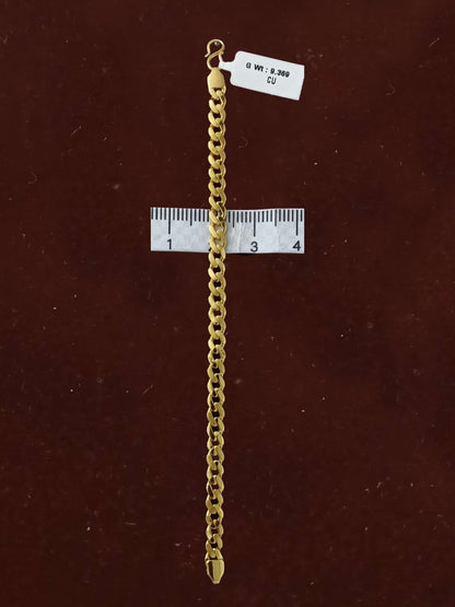 Cuban Link Chain Bracelet With S Hook - Five
