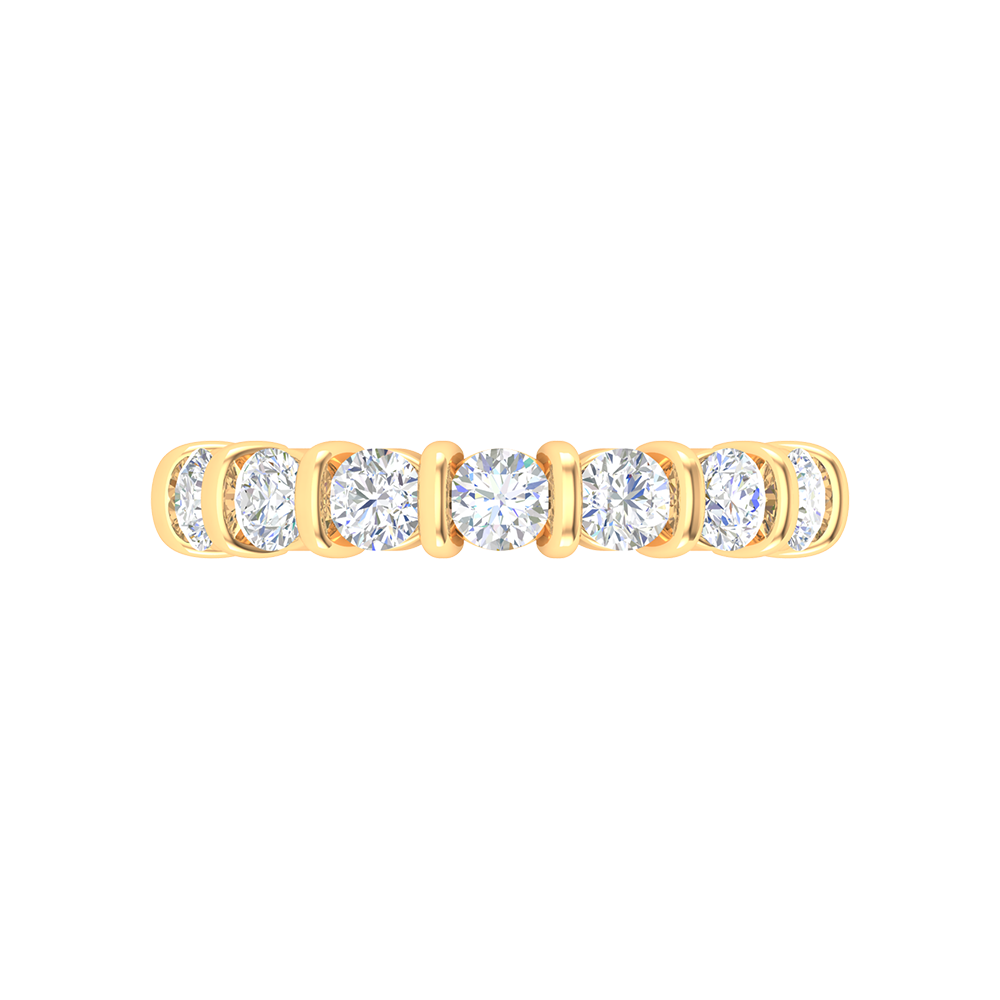 Abella Eternity Ring In 925 Sterling Silver - Eleven