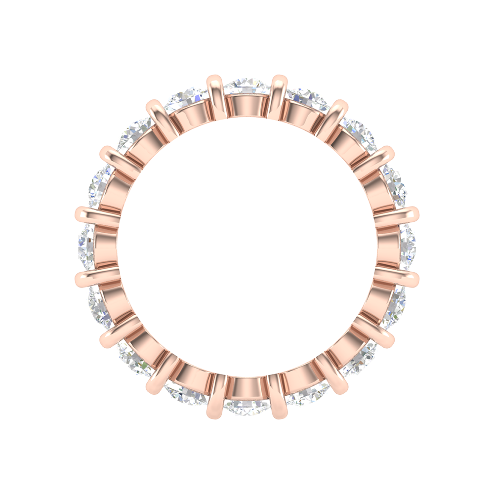 Abella Eternity Ring In 925 Sterling Silver - Three