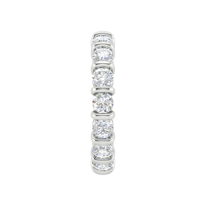 Abella Eternity Ring In 925 Sterling Silver - Eight