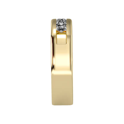 Ablaze Men's Band In 925 Sterling Silver - Eleven