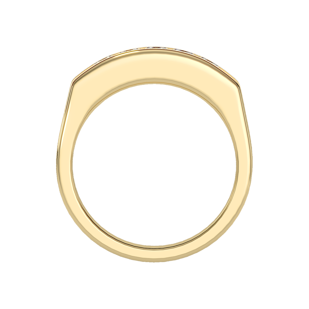 Ablaze Men's Band In 925 Sterling Silver - Twelve