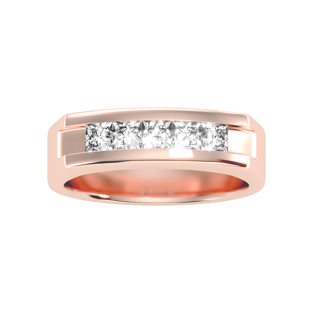 Ablaze Men's Band In 925 Sterling Silver - Six
