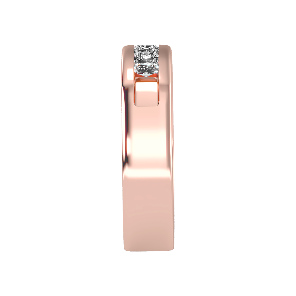 Ablaze Men's Band In 925 Sterling Silver - Seven