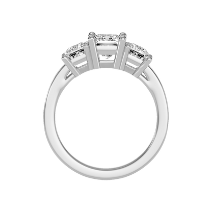 Ablaze Tri Stone Ring In 925 Sterling Silver - Eight