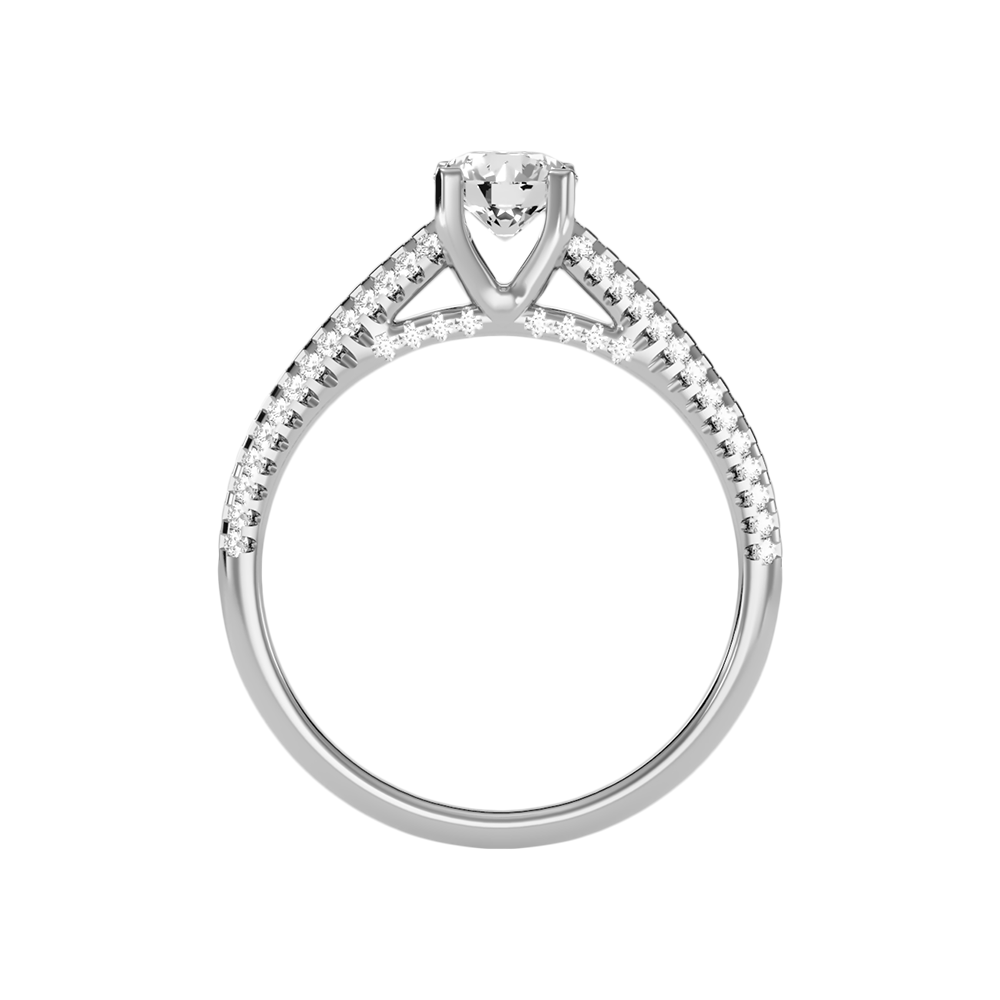 Aceituna Solitaire Ring In 925 Sterling Silver - One
