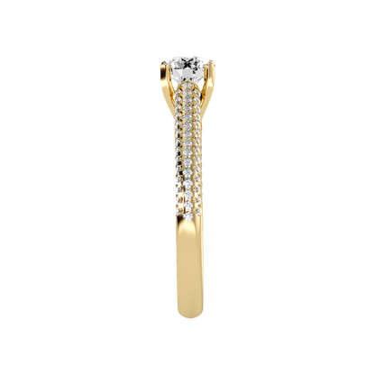 Aceituna Solitaire Ring In 925 Sterling Silver - Eleven