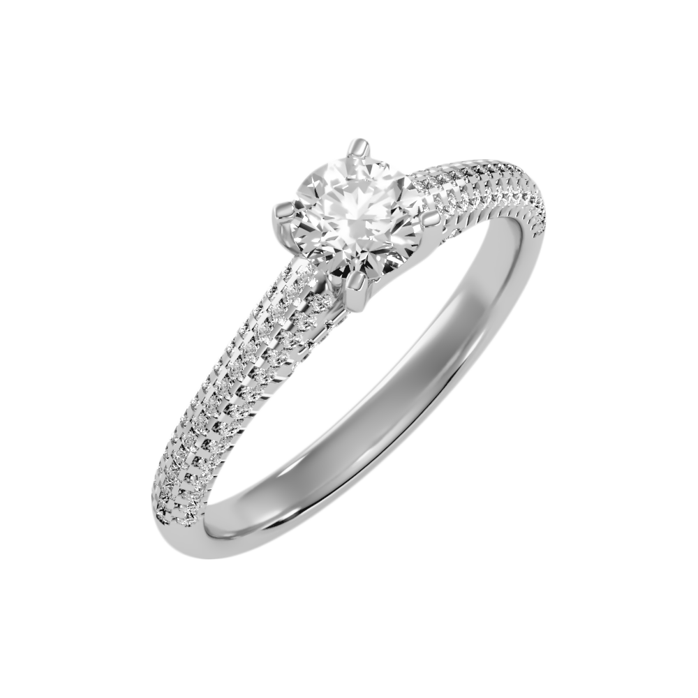 Aceituna Solitaire Ring - Three