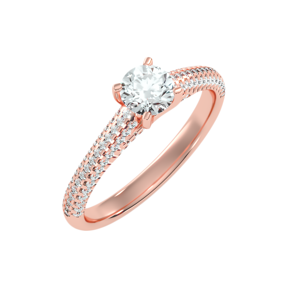 Aceituna Solitaire Ring In 925 Sterling Silver - Five