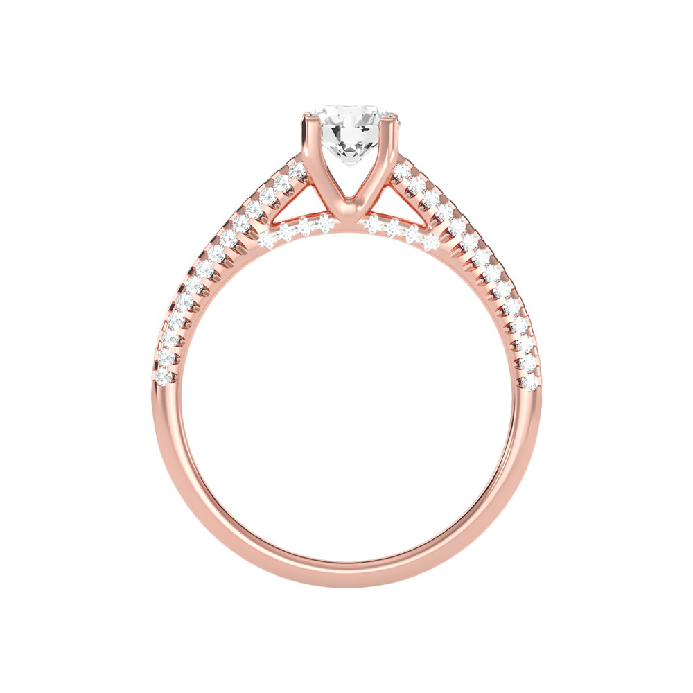 Aceituna Solitaire Ring In 925 Sterling Silver - Six