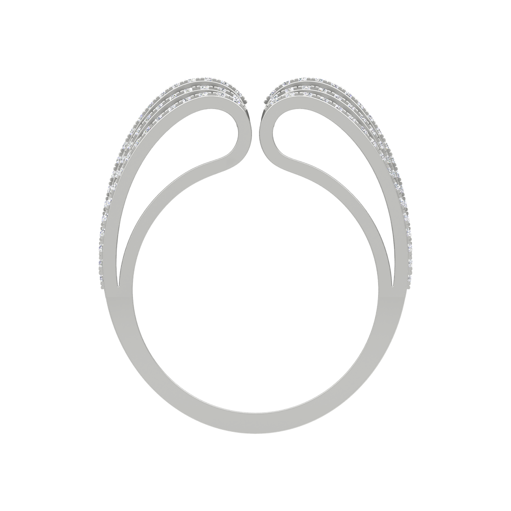 Added Dazzle Cluster Ring In 925 Sterling Silver - Eight