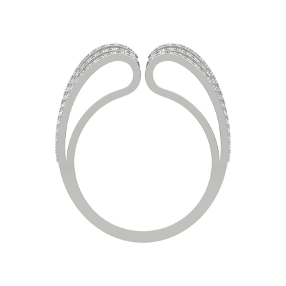 Added Dazzle Cluster Ring In 925 Sterling Silver - Eight