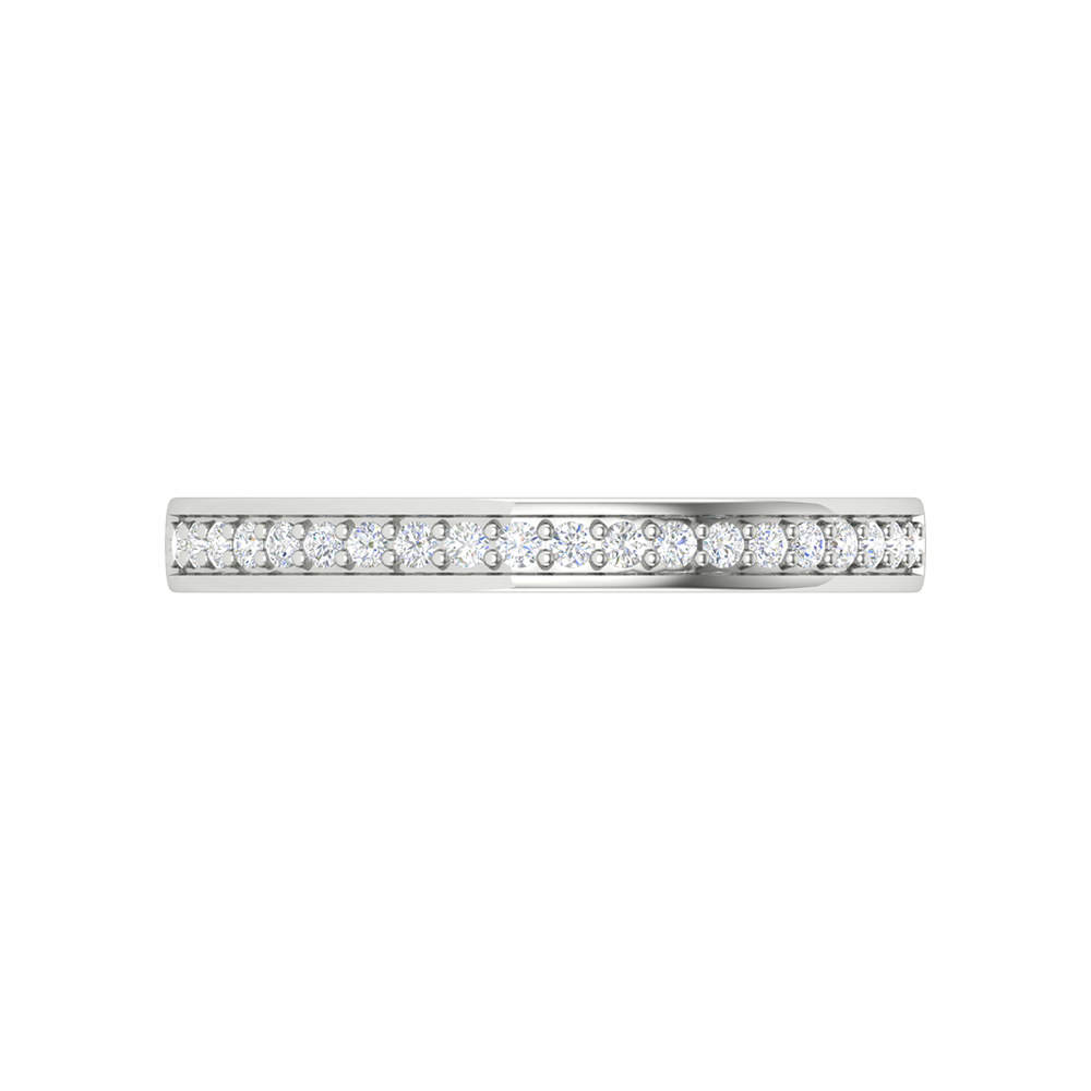 Adele Eternity Diamond Ring In 925 Sterling Silver - Three