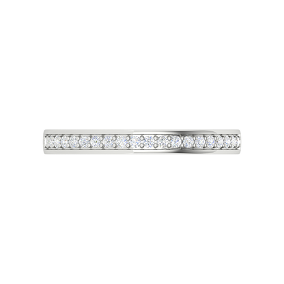 Adele Eternity Diamond Ring In 925 Sterling Silver - Three