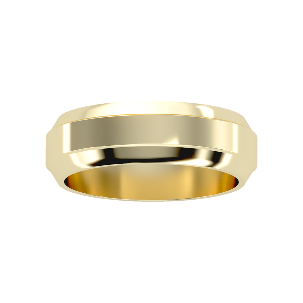 Admirable Men's Broad Band Ring - Ten
