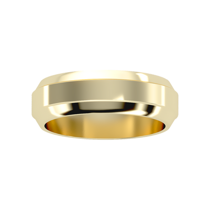 Admirable Men's Broad Band Ring - Ten