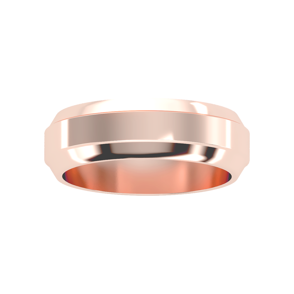 Admirable Men's Broad Band Ring - Two
