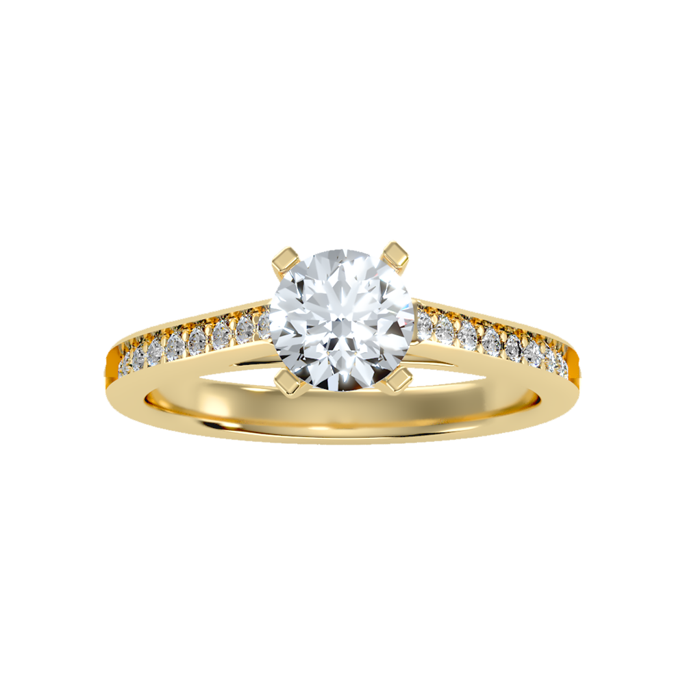 Adorable Solitaire Ring In 925 Sterling Silver - Ten