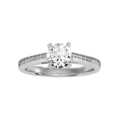 Adorable Solitaire Ring In 925 Sterling Silver - Three