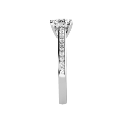 Adorable Solitaire Ring In 925 Sterling Silver - Four