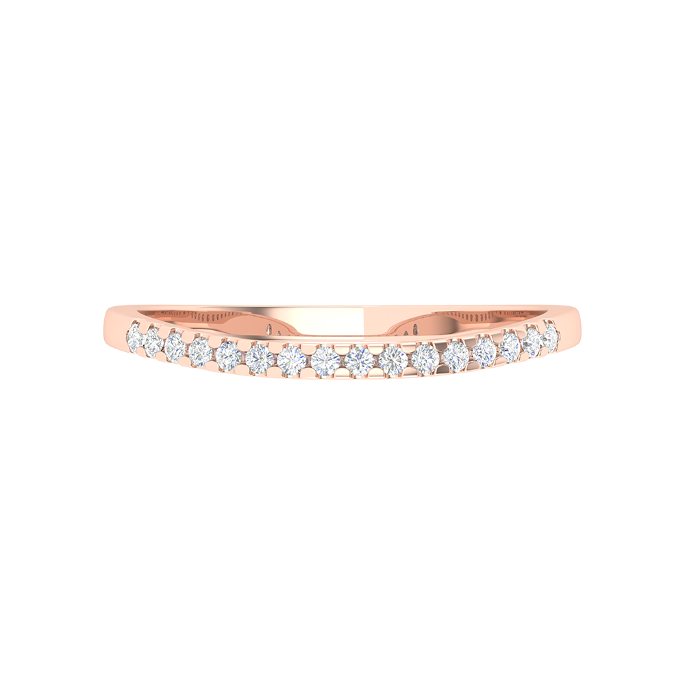 Adorlee Eternity Ring In 925 Sterling Silver - Two