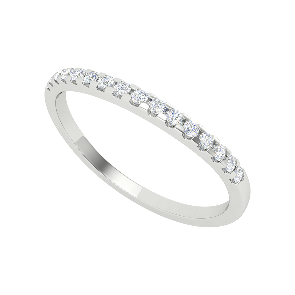 Adorlee Eternity Ring In 925 Sterling Silver - Five