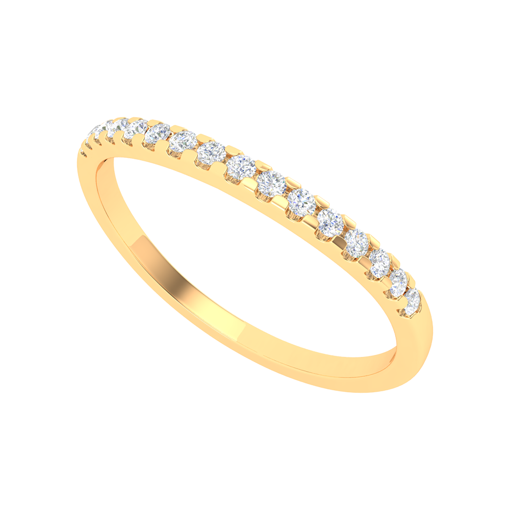 Adorlee Eternity Ring In 925 Sterling Silver - Nine
