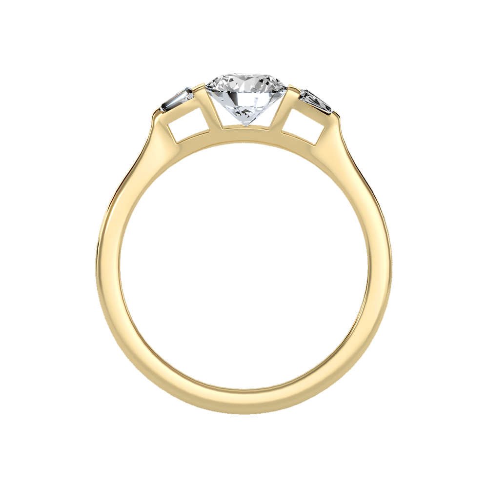 Aglow Tri Stone Ring - Twelve