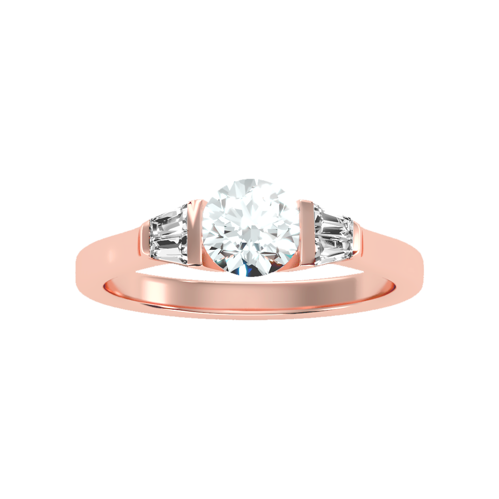 Aglow Tri Stone Ring - Two