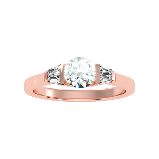 Aglow Tri Stone Ring - Two