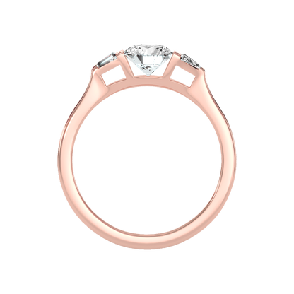 Aglow Tri Stone Ring - Four
