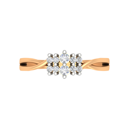Aivara Diamond Ring In 925 Sterling Silver - Ten