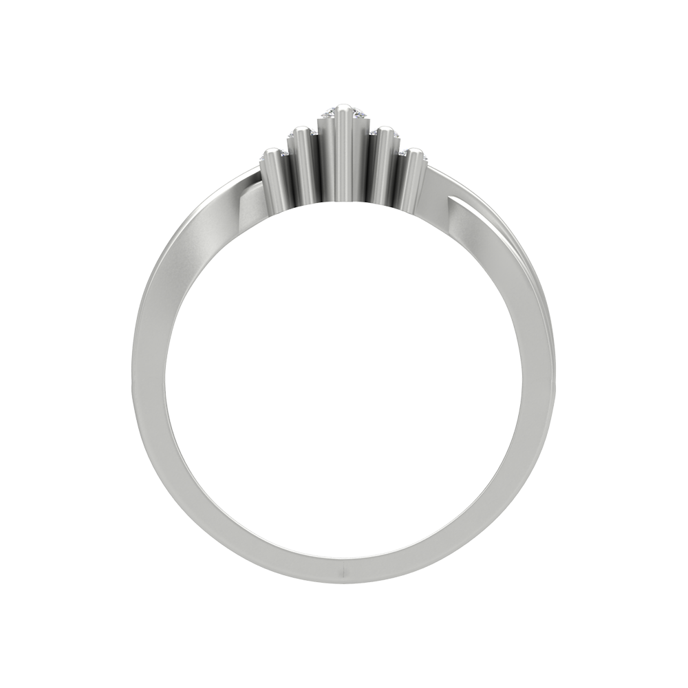 Aivara Diamond Ring In 925 Sterling Silver - Two
