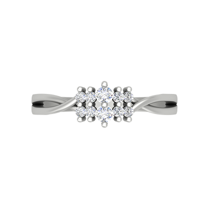 Aivara Diamond Ring In 925 Sterling Silver - Three