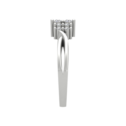 Aivara Diamond Ring In 925 Sterling Silver - Four