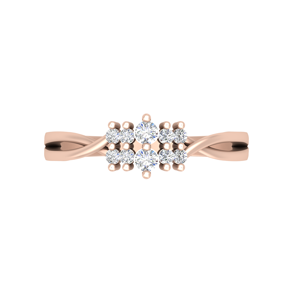 Aivara Diamond Ring In 925 Sterling Silver - Six