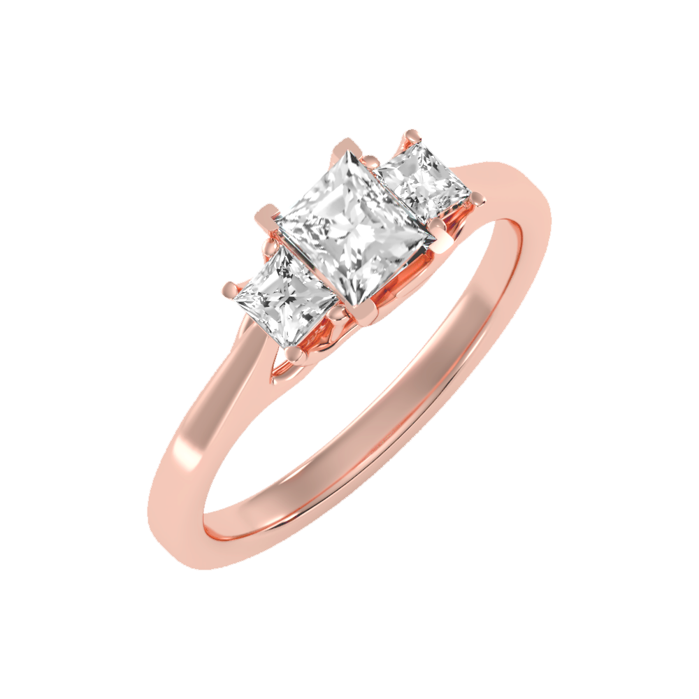 Alight Tri Stone Ring - One