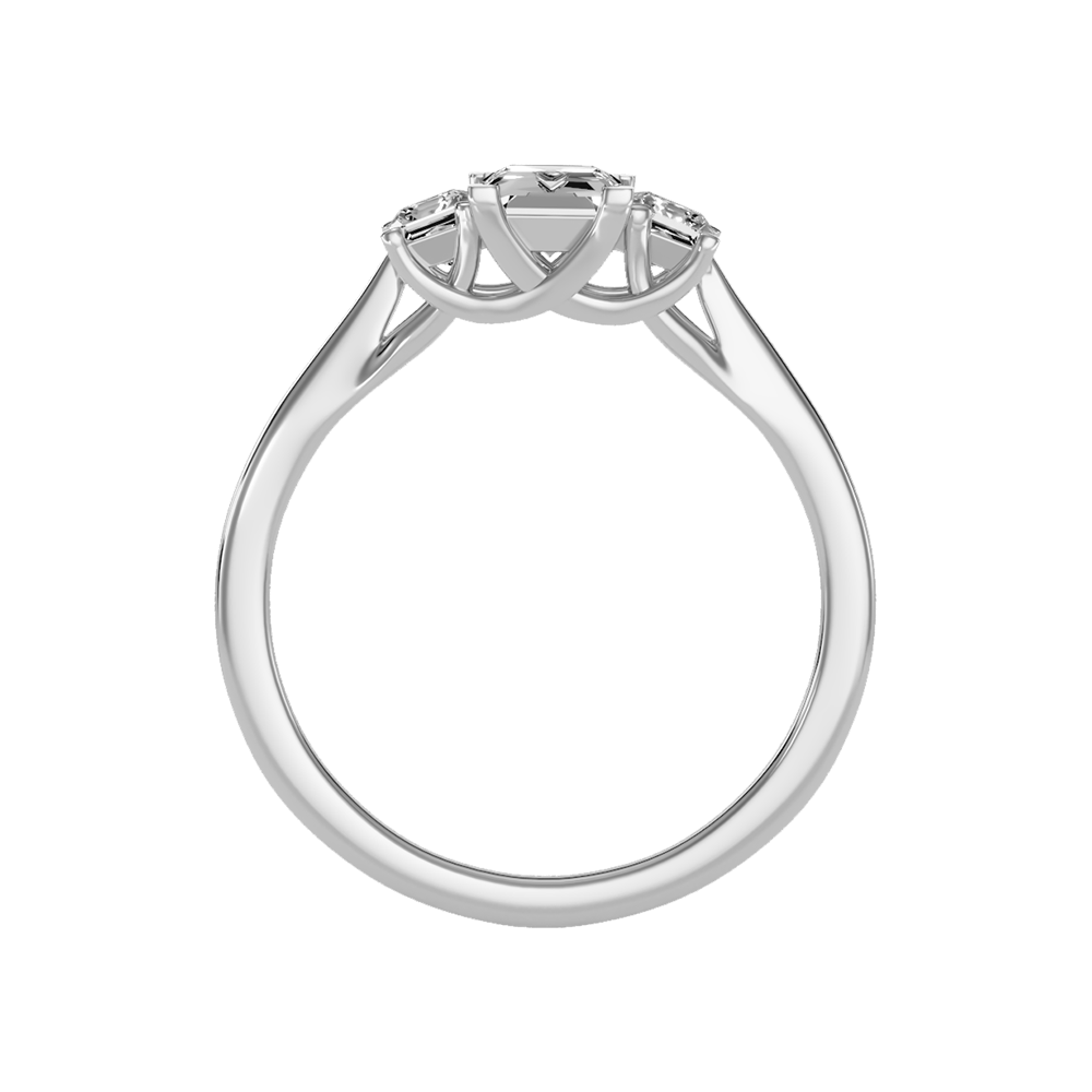 Alight Tri Stone Ring In 925 Sterling Silver - Eight