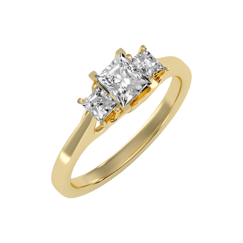 Alight Tri Stone Ring - Nine