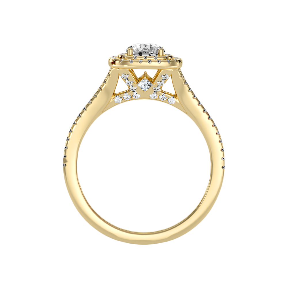 Allured Halo Ring In 925 Sterling Silver - Thirteen