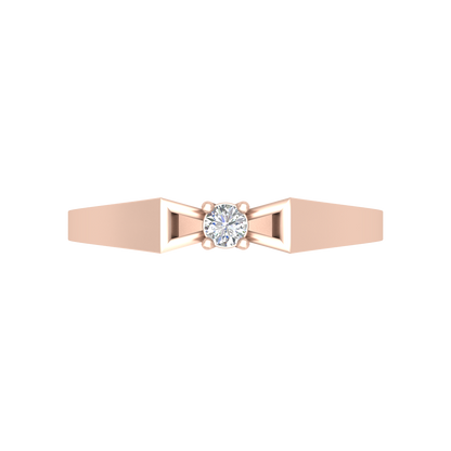 Allure Sanity Single Stone Ring In 925 Sterling Silver - Three