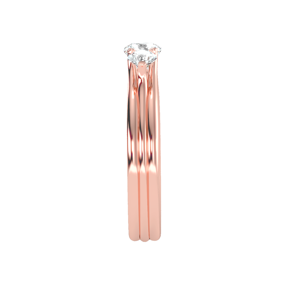 Alluring Diamond Tri Stone Ring In 925 Sterling Silver - Three
