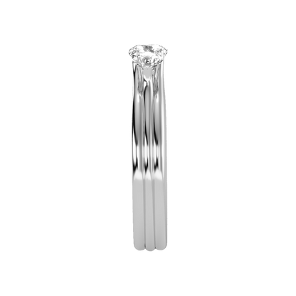 Alluring Diamond Tri Stone Ring - Seven