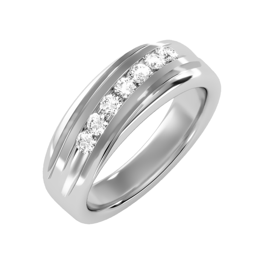 Alluring Men's Broad Band Ring - One