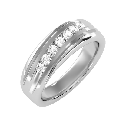 Alluring Men's Broad Band Ring - One
