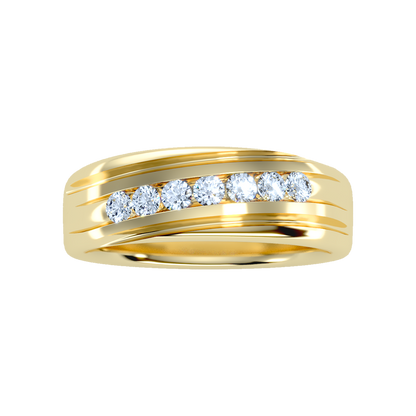 Alluring Men's Broad Band Ring - Ten